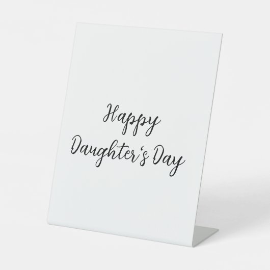 Signe De Table Joyeux jour de filles si.ple minimum ajouter le no (Recto)