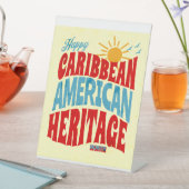 Signe De Table joyeux mois du patrimoine américain des caraïbes (In SItu)
