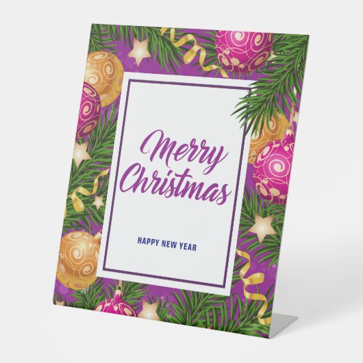 Signe De Table Joyeux Noël (Recto)