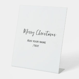 Signe De Table Joyeux Noël ajouter texte moderne simple