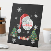 Signe De Table Joyeux Noël Collection neige Signal de piédestal (In SItu)