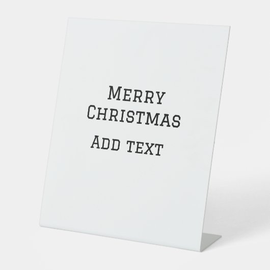 Signe De Table Joyeux Noël simple minimum ajouter nom modèle de t (Recto)