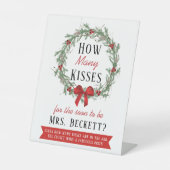 Signe De Table Joyeux petit jeu de Fête des mariées de Noël (Recto)