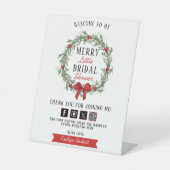 Signe De Table Joyeux petit Noël Fête des mariées Bienvenue (Recto)