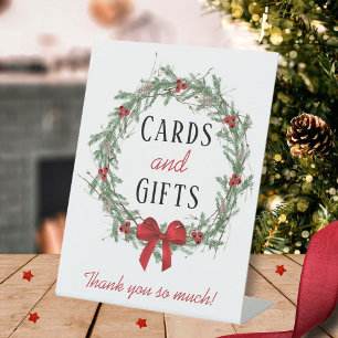 Signe De Table Joyeux Petite Fête des mariées de Noël Cartes et C