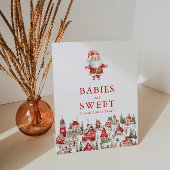 Signe De Table Joyeux petits bébés de Noël sont doux