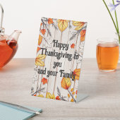 Signe De Table Joyeux Thanksgiving