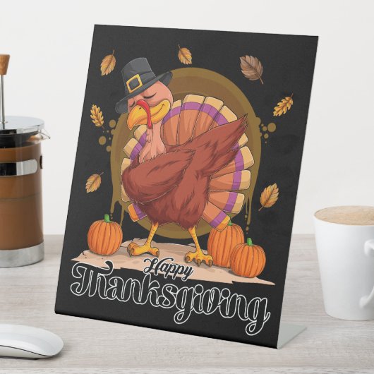 Signe De Table Joyeux Thanksgiving (In SItu)