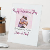 Signe De Table Joyeux Valentines jour moderne baisers amour ajout (In SItu)