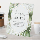 Signe De Table Jungle Safari Animaux Baby shower Déchets Raffle (In SItu)