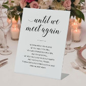 Signe De Table Jusqu'à ce que nous nous rencontrions de nouveau M