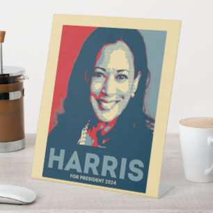 Signe De Table Kamala Harris pour le président 2024 - Hope
