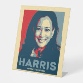 Signe De Table Kamala Harris pour le président 2024 - Hope (Recto)