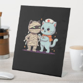 Signe De Table Kawaii Halloween Pals maman et infirmière chat sur (In SItu)