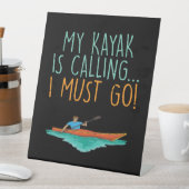 Signe De Table Kayaking Kayak cadeau (In SItu)