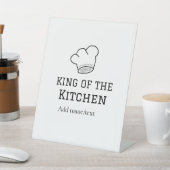 Signe De Table King of the cuisine chef cuisine ajouter nom couro (In SItu)