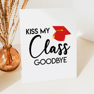 Signe De Table Kiss My Class Goodbye Graduation Party Décoration