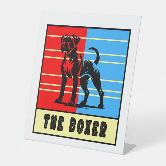 Signe De Table La boîte - Chien fort (Recto)