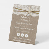 Signe De Table La collection rustique de mariage Starfish Beach (Recto)