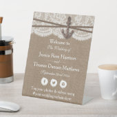 Signe De Table La collection Rustique de Mariages d'Ancres nautiq (In SItu)