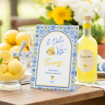 La Dolce Vita Carrelage de Citron Faveur de Mariag