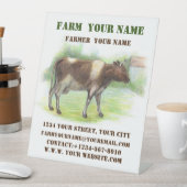 Signe De Table La ferme à la vache (In SItu)