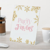 Signe De Table La fête d'hiver de l'Onederland favorise l'or rose (In SItu)