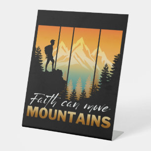 Signe De Table La foi peut déplacer des montagnes
