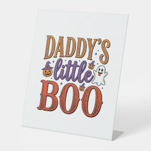 Signe De Table La petite Boo vintage Halloween de papa
