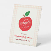 Signe De Table La Pomme De Notre Baby shower Oeil (Recto)