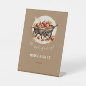 Signe De Table La Pomme De Notre Baby shower Oeil (Recto)