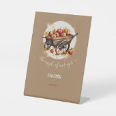 Signe De Table La Pomme De Notre Baby shower Oeil (Recto)