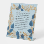 Signe De Table La prière d'une mère pour son fils (Recto)