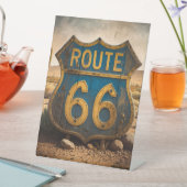 SIGNE DE TABLE LA ROUTE 66 (In SItu)