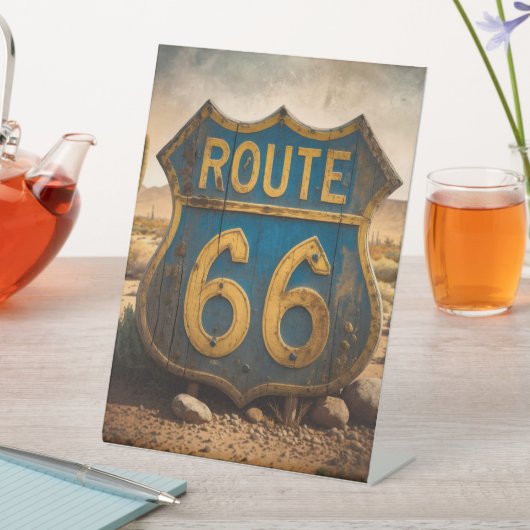 SIGNE DE TABLE LA ROUTE 66 (In SItu)