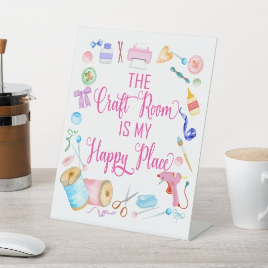 Signe De Table La Salle De L'Artisanat Est Mon Bon Endroit (In SItu)