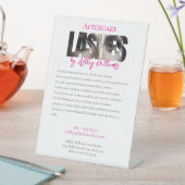 Signe De Table La typographie moderne "LASHER by" (In SItu)