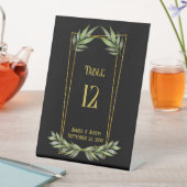 Signe De Table La verdure sur une table Mariage à cadre doré (In SItu)