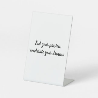 Signe De Table "La vitesse n'est pas juste un objectif, c'est un