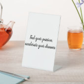 Signe De Table "La vitesse n'est pas juste un objectif, c'est un (In SItu)