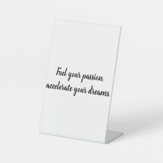 Signe De Table "La vitesse n'est pas juste un objectif, c'est un