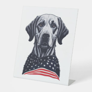 Signe De Table labrador retriever Jour de l'Indépendance