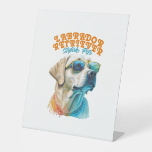 Signe De Table Labrador Retriever Stylish Animaux