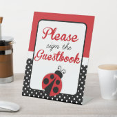 Signe De Table Ladybug Guestbook Anniversaire ou Baby shower (In SItu)