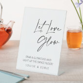 Signe De Table Laisser Love Glow Mariage Glowsticks (In SItu)