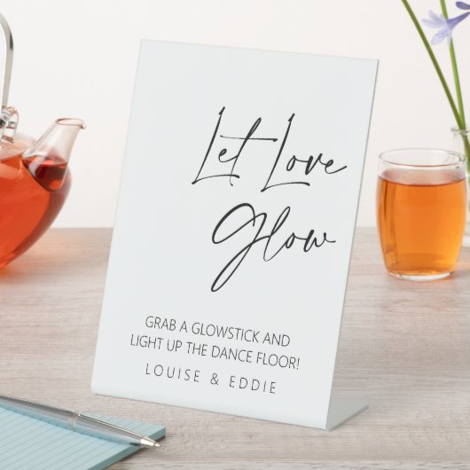 Signe De Table Laisser Love Glow Mariage Glowsticks (In SItu)