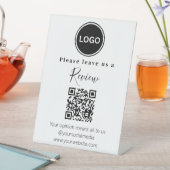 Signe De Table Laissez-nous un commentaire du code QR (In SItu)