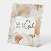 Signe De Table Laissons Dieu Citer l'inspiration chrétienne (Recto)