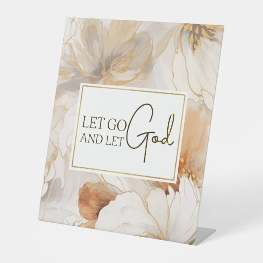 Signe De Table Laissons Dieu Citer l'inspiration chrétienne (Recto)