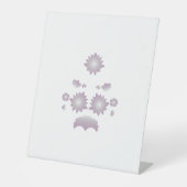 Signe De Table Lait blanc classique Rose décoratif (Recto)